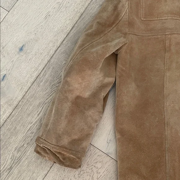 London Fog | Rare Vintage Suede Toggle Duffle Coat - Picture 10 of 12
